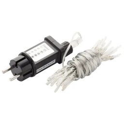 Guirlande lumineuse LED avec variateur de lumière et minuterie, 40 ampoules