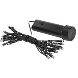 Guirlande lumineuse LED avec compartiment à piles et minuterie, pour l'extérieur, 96 ampoules,