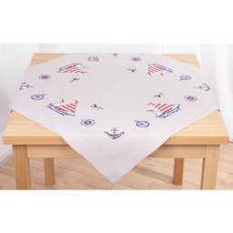 Nappe à broder ""voilier