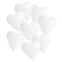 Ballons ""cœur"", Ø 25 cm, 8 pièces