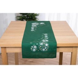 buttinette Chemin de table à broder ""boules de givre
