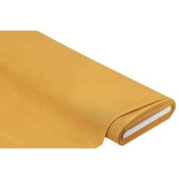 Tissu pour rideaux ""aspect lin"", ocre