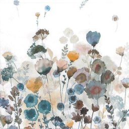 Serviettes en papier ""pré fleuri"", 33 x 33 cm, 20 pièces