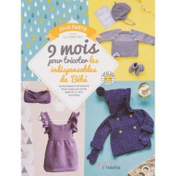 Livre ""9 mois pour tricoter les indispensables de bébé
