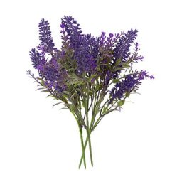 Piquets de lavande artificielle, 25 cm, 3 pièces