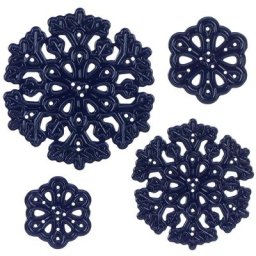 Matrices de découpe ""flocons de neige"", 4 pièces