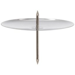Supports de bougies, argenté, 6 cm Ø, 4 pièces
