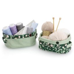Kit couture « corbeilles ovales », pour 2 corbeilles
