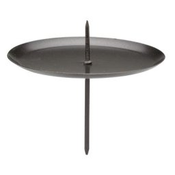Supports de bougies, noir, 7,5 cm Ø, 4 pièces