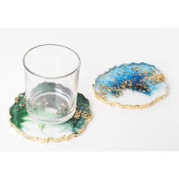 Moule en silicone ""dessous de verre"", 2 pièces