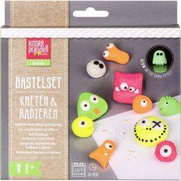 Kit créatif pâte à modeler & gomme « Crazy Neon », 11 gommes