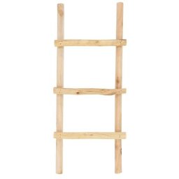 Échelle déco en bois brut, 60 cm