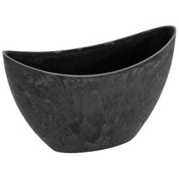 Pot en plastique, anthracite, 24 x 10 x 14 cm