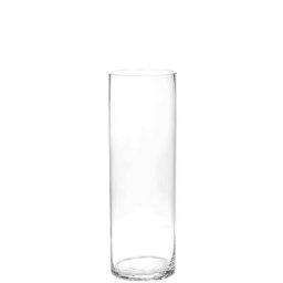 Vase en verre, cylindrique, 10 cm Ø