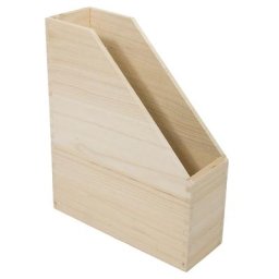 Porte-revues en bois, 25 x 9 x 30 cm