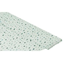 Tissu jersey en coton ""pois léopard"", vert tilleul/multicolore