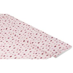 Tissu jersey en coton ""pois léopard"", rose/multicolore