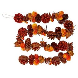 Guirlande d'automne avec des pommes de pain
