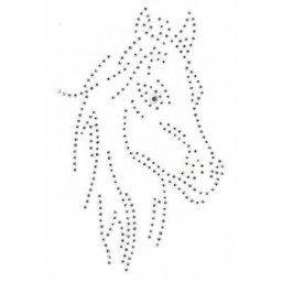 buttinette Motif strass ""cheval"", 9 x 14,5 cm