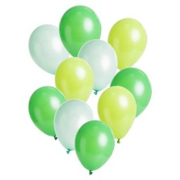 Ballons ""ecoBalloons"", tons verts, 26 cm Ø, 30 pièces