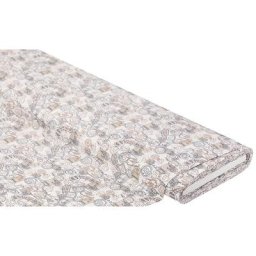 Tissu coton ""nostalgie-cachet"", blanc/multicolore, de la série Mona