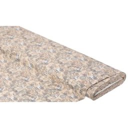Tissu coton ""nostalgie-cachet"", crème/multicolore, de la série Mona