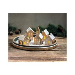 Kit créatif en papier ""village illuminé"", 5 pièces