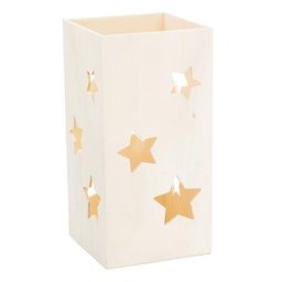Boîte ""étoiles"" en bois, 30 x 15 x 15 cm