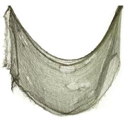 Voile déchiré, vert foncé, 60 x 300 cm
