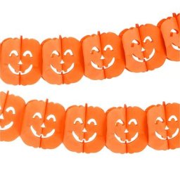 Guirlande en papier ""citrouilles"", 3 m