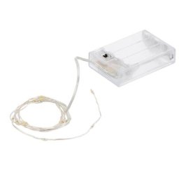 Guirlande lumineuse LED avec compartiment à piles et minuterie, 20 ampoules