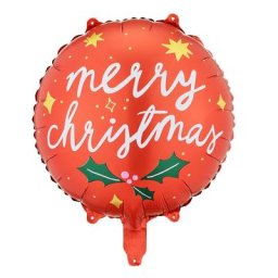 Ballon hélium ""Merry Christmas"" , Ø 35 cm