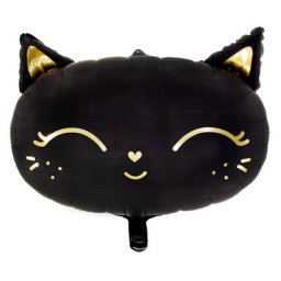 Ballon hélium ""chat"", 48 x 39 cm