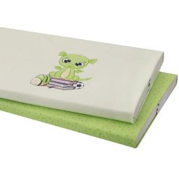 Panel jersey en coton ""petit dragon"", vert/multicolore