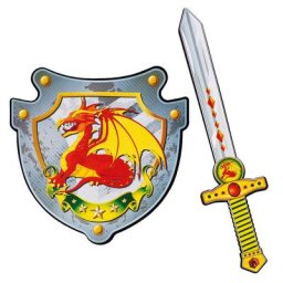 Kit d'accessoires ""chevalier"", gris/jaune