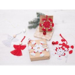 buttinette Kit créatif ""suspensions de Noël en macramé