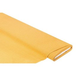 Tissu coton ""pois"", jaune miel/blanc, 2 mm Ø