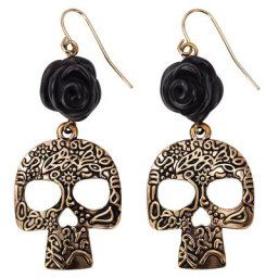 Boucles d'oreilles ""tête de mort