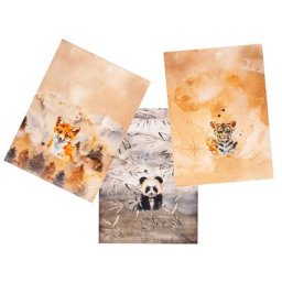 Panel sweat ""renard, tigre et panda