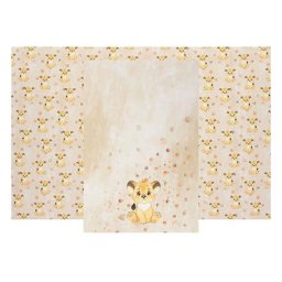 Panel jersey en coton ""bébé lion"", nature/multicolore