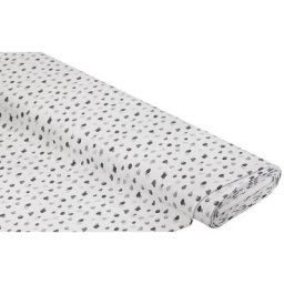 Tissu jersey en coton ""pois léopard"", gris/multicolore