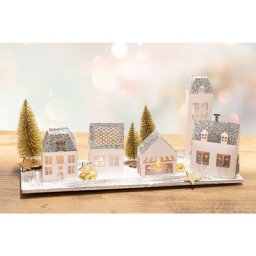 Kit créatif en papier ""maisons"", 5 pièces