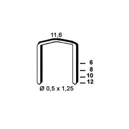 Agrafes STCR5019 - 10 mm - Boite de 5000
