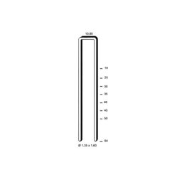 Agrafes G 5562 - 45 mm Galva - Boite de 10000