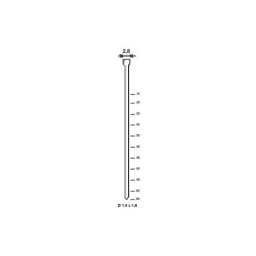 Pointes TH Brads 30 mm Galva - Boite de 5000