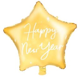 Ballon hélium ""étoile - Happy new year"", 44 cm Ø