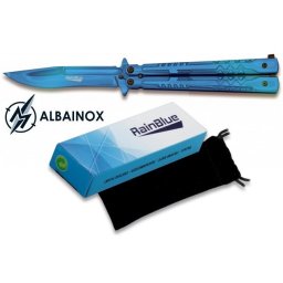 Balisong couteau papillon 22cm bleu nuit - ALBAINOX