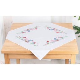 Nappe à broder ""nains de jardin