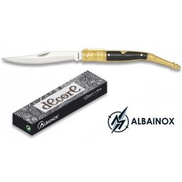 Couteau Navaja 18,8cm ALBAINOX pliant - laiton