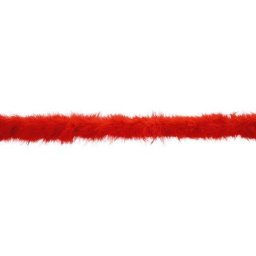 Boa en plumes de marabout, rouge
